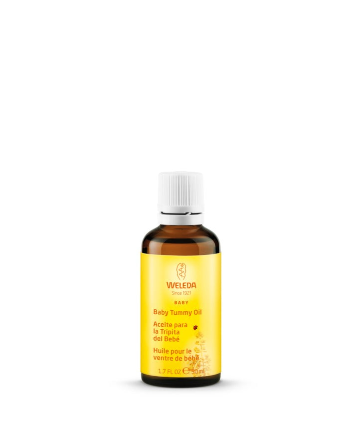 Aceite para la tripita del bebé 50ml Weleda. Aceite de masaje relajante. Alivia cólicos, gases o estreñimiento.