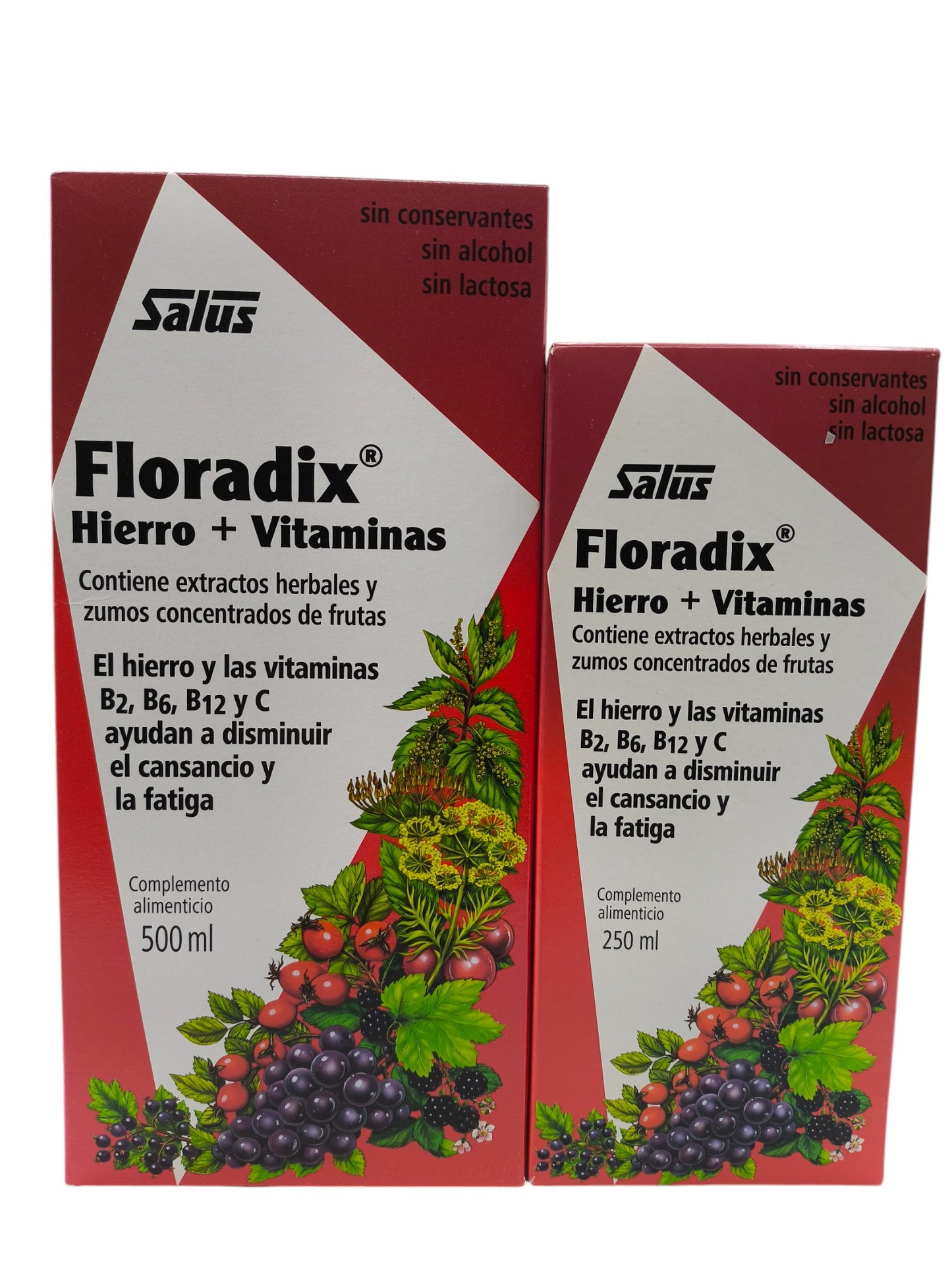Floradix Hierro + Vitaminas 250ml Salus, Disminuye el cansancio y la fatiga, Energía y Vitalidad, Deporte, Anemia. Ingredientes naturales