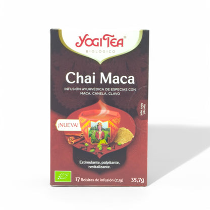 Yogi Tea Chai Maca 17 bolsitas. Infusiones bio. Infusión ayurvédica.