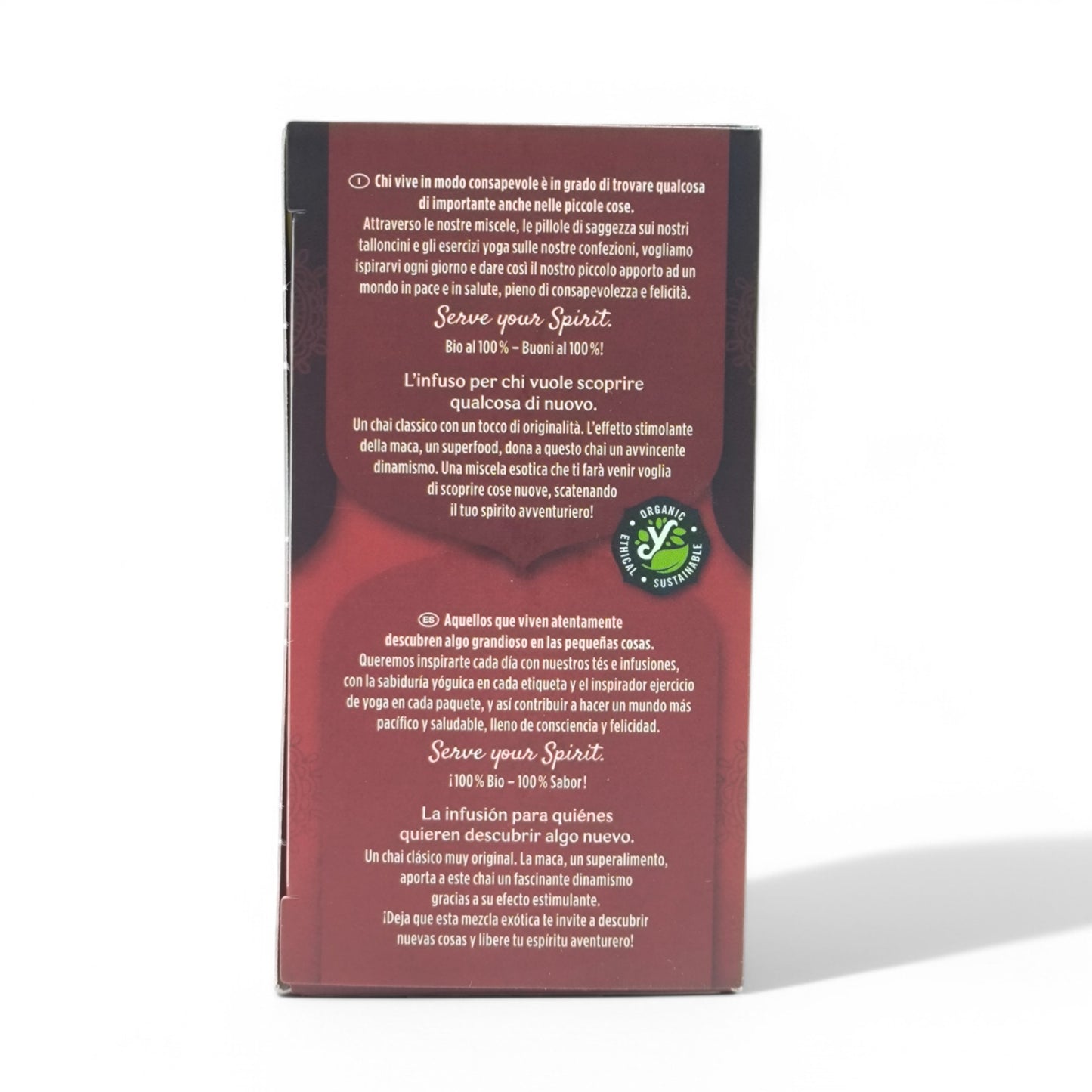 Yogi Tea Chai Maca 17 bolsitas. Infusiones bio. Infusión ayurvédica.