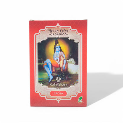 Henna Caoba polvo 100gr Radhe Shyam. Tinte natural. Colorante para el cabello. Orgánico.