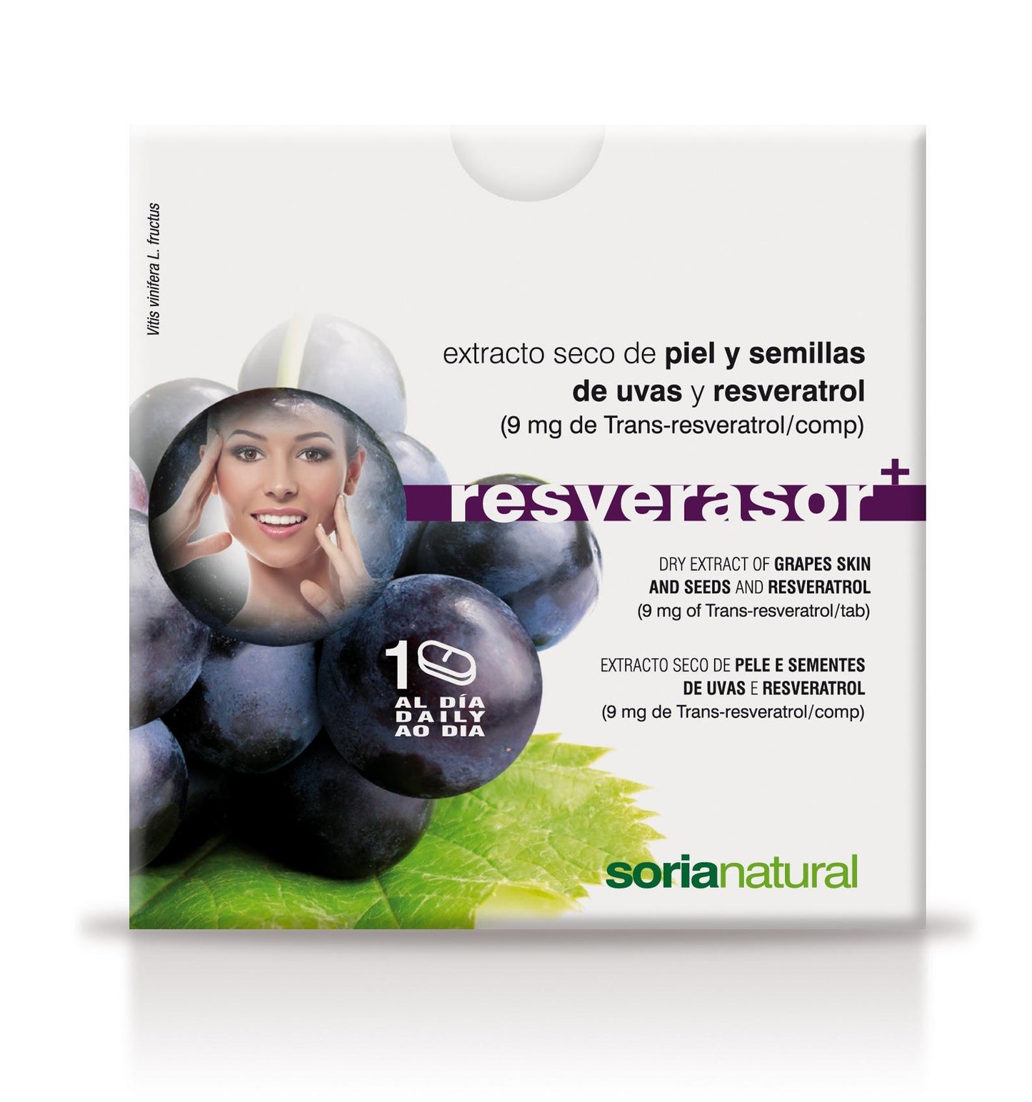 Resverasor Plus Soria Natural. Resveratrol. Antioxidante. Gran concentración de polifenoles. Antienvejecimiento